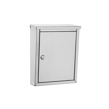 ARCHITECTURAL MAILBOXES Regent Locking Wall Mount Mailbox Stainless Steel Satin 2507PS-10